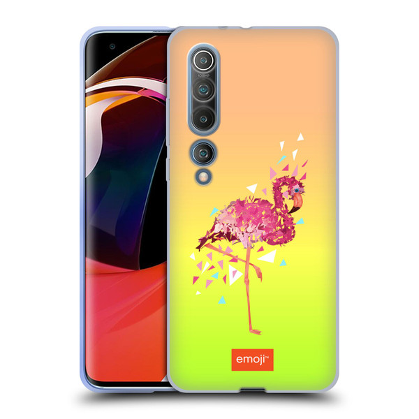 emoji® Polygon Flamingo Soft Gel Case for Xiaomi Mi 10 5G / Mi 10 Pro 5G