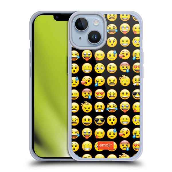 emoji® Smileys Pattern Soft Gel Case for Apple iPhone 14