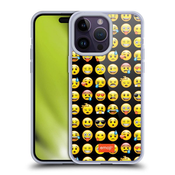 emoji® Smileys Pattern Soft Gel Case for Apple iPhone 14 Pro Max