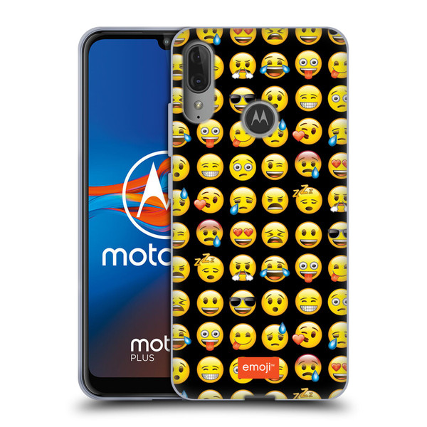 emoji® Smileys Pattern Soft Gel Case for Motorola Moto E6 Plus