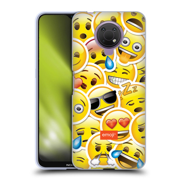emoji® Smileys Sticker Soft Gel Case for Nokia G10