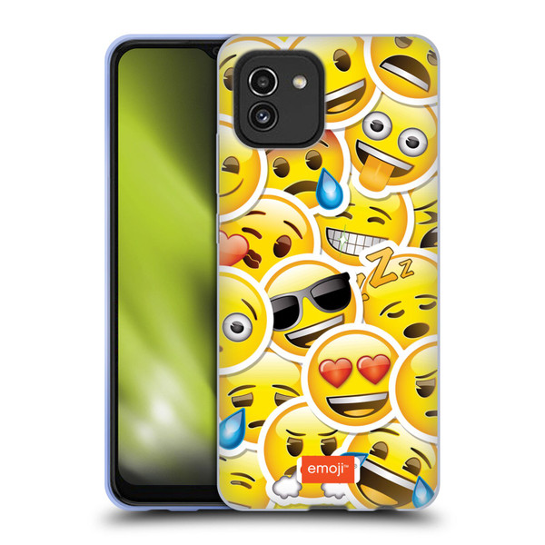 emoji® Smileys Sticker Soft Gel Case for Samsung Galaxy A03 (2021)