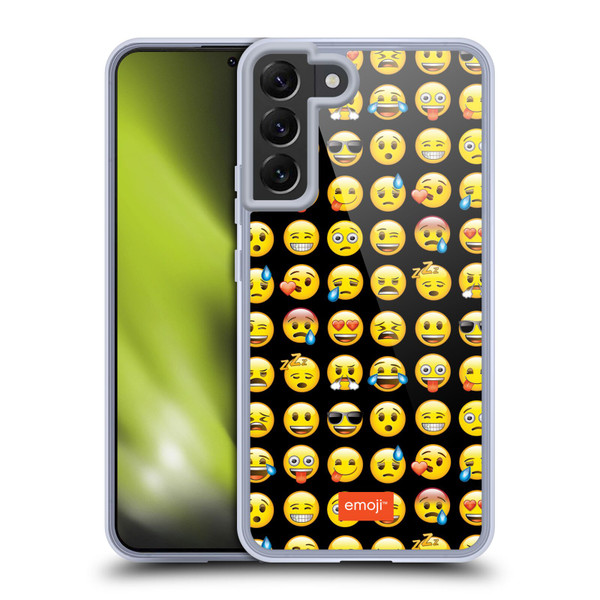 emoji® Smileys Pattern Soft Gel Case for Samsung Galaxy S22+ 5G