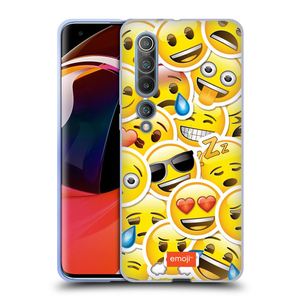 emoji® Smileys Sticker Soft Gel Case for Xiaomi Mi 10 5G / Mi 10 Pro 5G