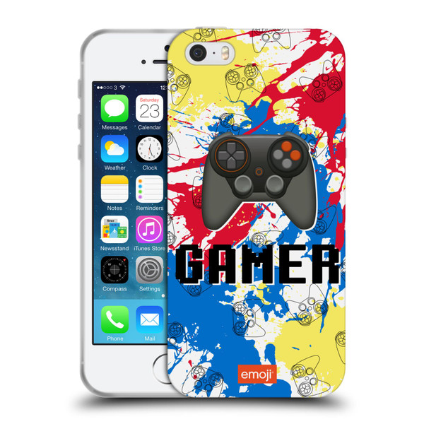 emoji® Trendy Gamer Soft Gel Case for Apple iPhone 5 / 5s / iPhone SE 2016