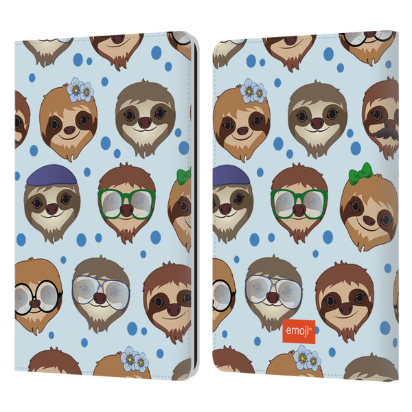emoji® Sloth Pattern Leather Book Wallet Case Cover For Amazon Kindle Paperwhite 1 / 2 / 3