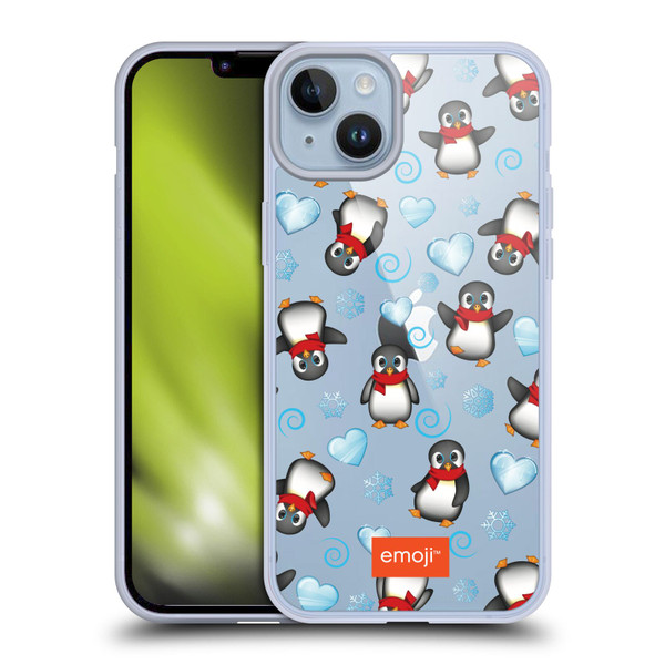 emoji® Winter Wonderland Penguins Soft Gel Case for Apple iPhone 14 Plus