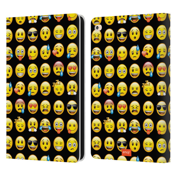 emoji® Smileys Pattern Leather Book Wallet Case Cover For Apple iPad Air 2 (2014)