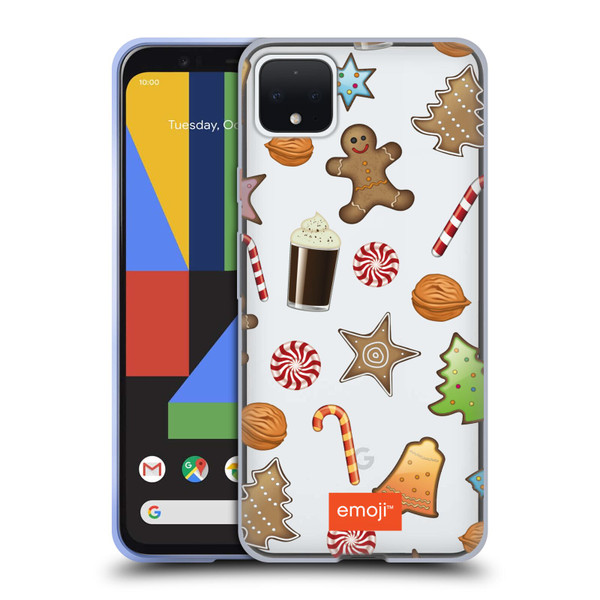 emoji® Winter Wonderland Christmas Cookies Soft Gel Case for Google Pixel 4 XL