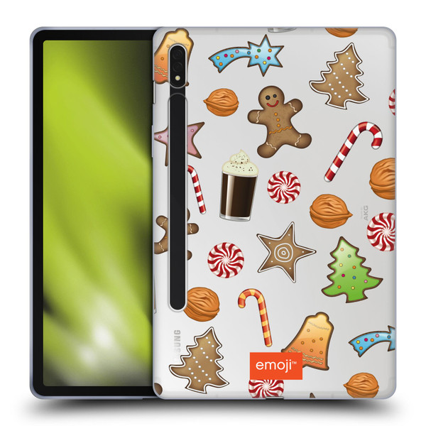 emoji® Winter Wonderland Christmas Cookies Soft Gel Case for Samsung Galaxy Tab S8