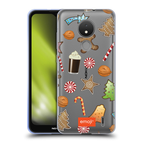 emoji® Winter Wonderland Christmas Cookies Soft Gel Case for Nokia C21