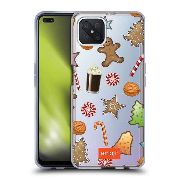 emoji® Winter Wonderland Christmas Cookies Soft Gel Case for OPPO Reno4 Z 5G