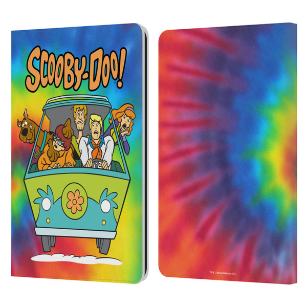 Scooby-Doo Mystery Inc. Tie Dye Leather Book Wallet Case Cover For Amazon Kindle Paperwhite 1 / 2 / 3