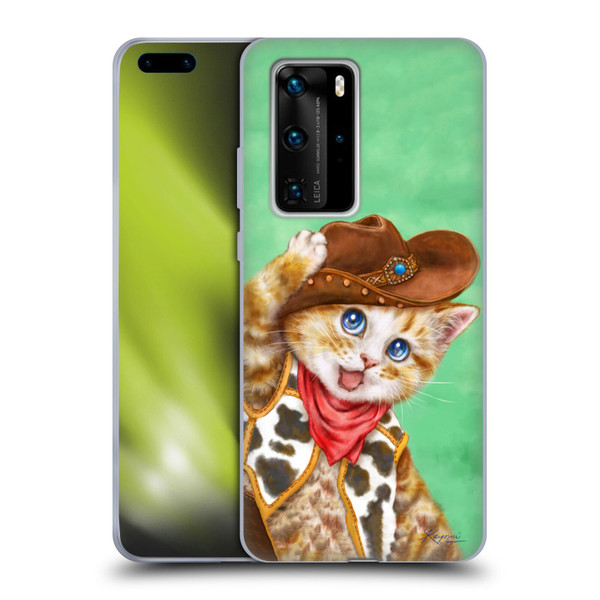 Kayomi Harai Animals And Fantasy Cowboy Kitten Soft Gel Case for Huawei P40 Pro / P40 Pro Plus 5G