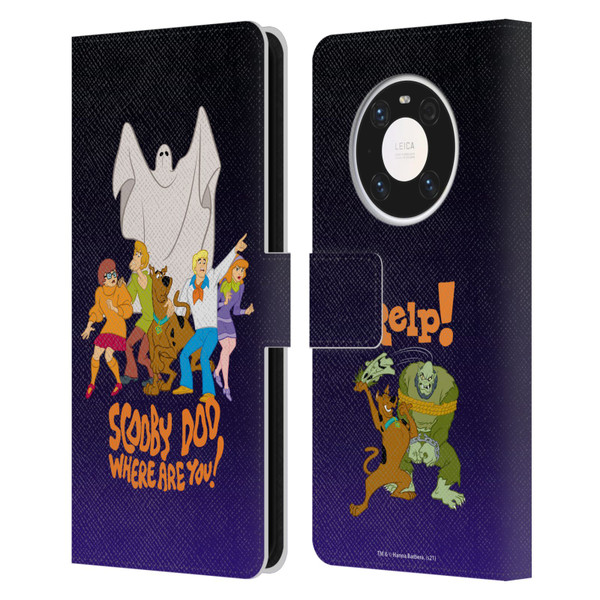 Scooby-Doo Mystery Inc. Where Are You? Leather Book Wallet Case Cover For Huawei Mate 40 Pro 5G