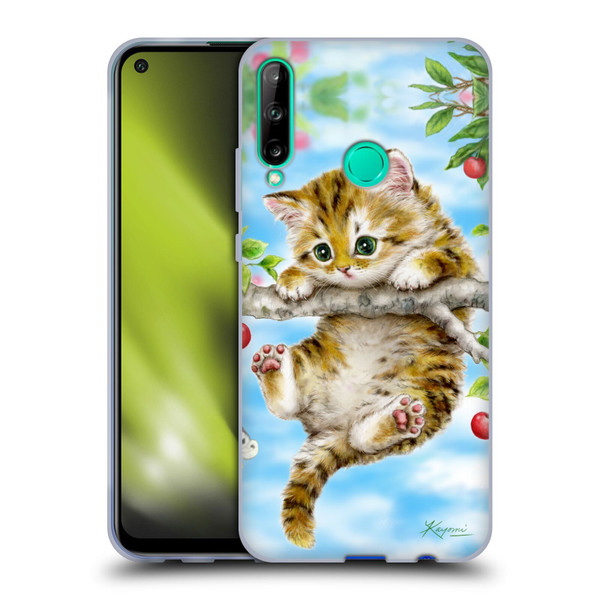 Kayomi Harai Animals And Fantasy Cherry Tree Kitten Soft Gel Case for Huawei P40 lite E