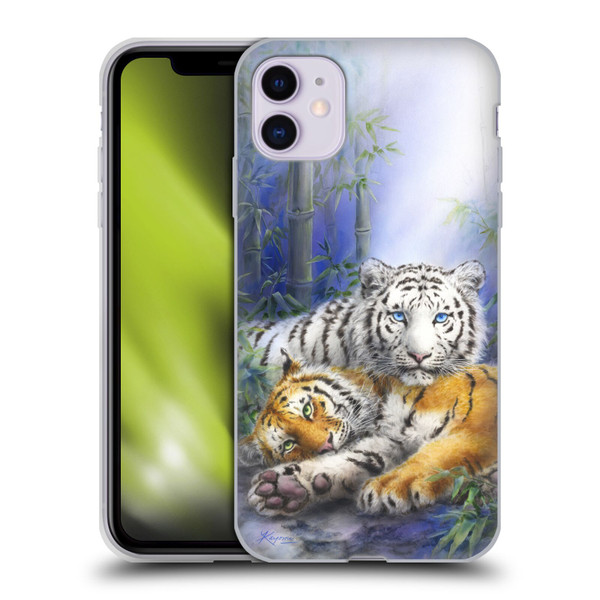 Kayomi Harai Animals And Fantasy Asian Tiger Couple Soft Gel Case for Apple iPhone 11
