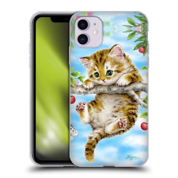 Kayomi Harai Animals And Fantasy Cherry Tree Kitten Soft Gel Case for Apple iPhone 11