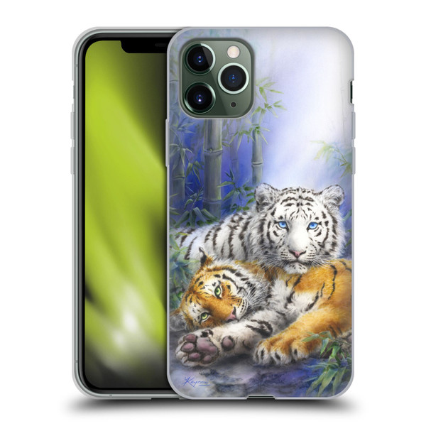 Kayomi Harai Animals And Fantasy Asian Tiger Couple Soft Gel Case for Apple iPhone 11 Pro