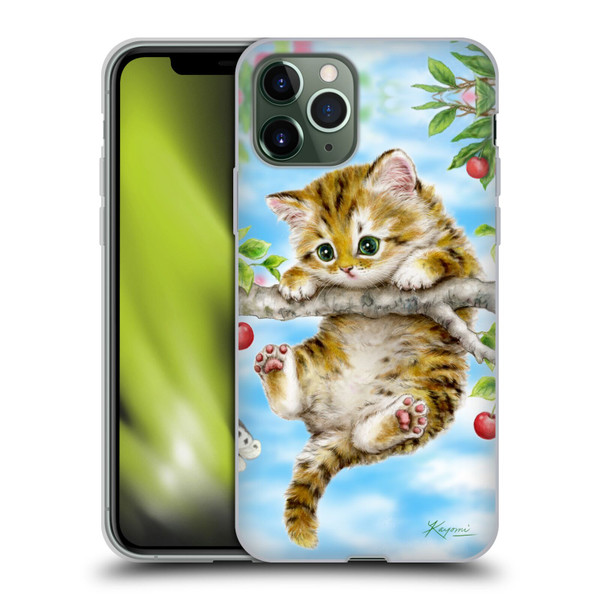 Kayomi Harai Animals And Fantasy Cherry Tree Kitten Soft Gel Case for Apple iPhone 11 Pro