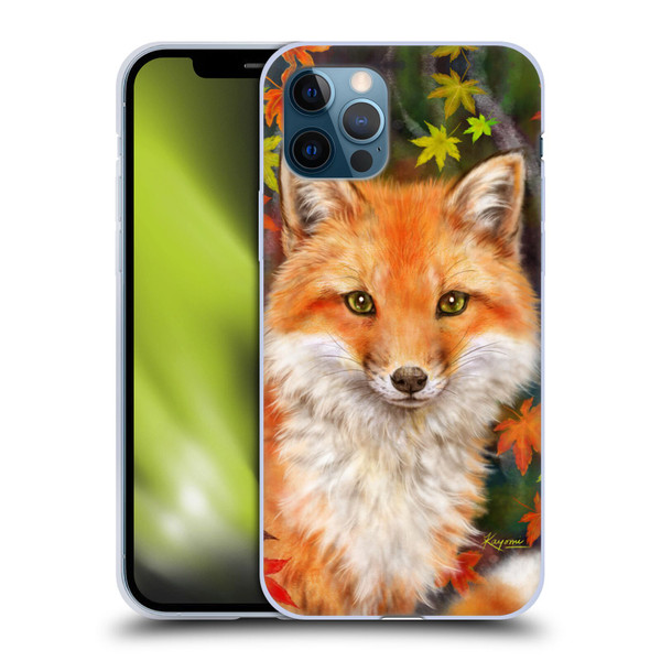 Kayomi Harai Animals And Fantasy Fox With Autumn Leaves Soft Gel Case for Apple iPhone 12 / iPhone 12 Pro