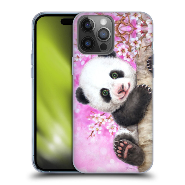 Kayomi Harai Animals And Fantasy Cherry Blossom Panda Soft Gel Case for Apple iPhone 14 Pro Max