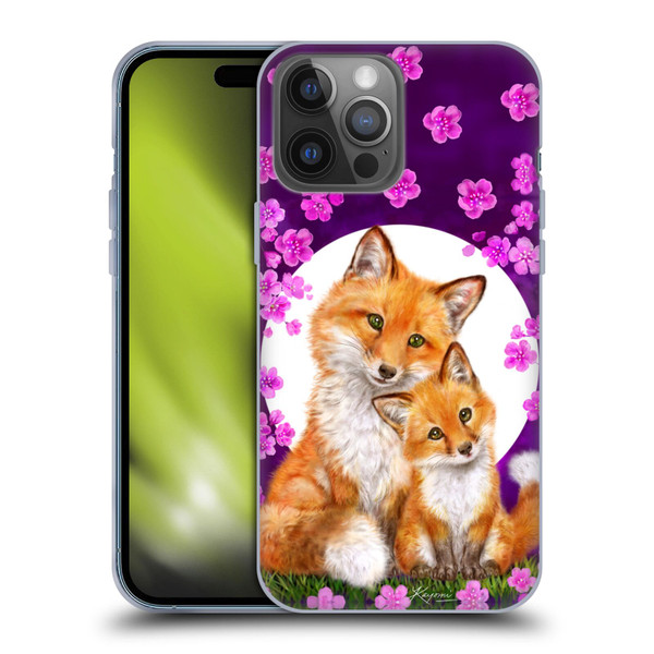 Kayomi Harai Animals And Fantasy Mother & Baby Fox Soft Gel Case for Apple iPhone 14 Pro Max