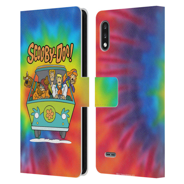 Scooby-Doo Mystery Inc. Tie Dye Leather Book Wallet Case Cover For LG K22