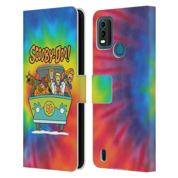 Scooby-Doo Mystery Inc. Tie Dye Leather Book Wallet Case Cover For Nokia G11 Plus