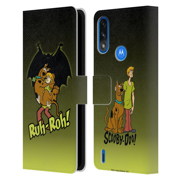 Scooby-Doo Mystery Inc. Ruh-Roh Leather Book Wallet Case Cover For Motorola Moto E7 Power / Moto E7i Power