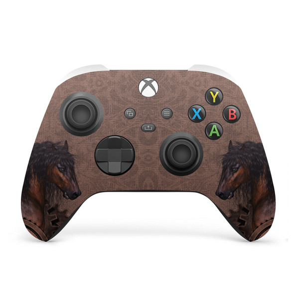 Simone Gatterwe Steampunk Horse Mechanical Gear Vinyl Sticker Skin Decal Cover for Microsoft Xbox Series X / Series S Controller