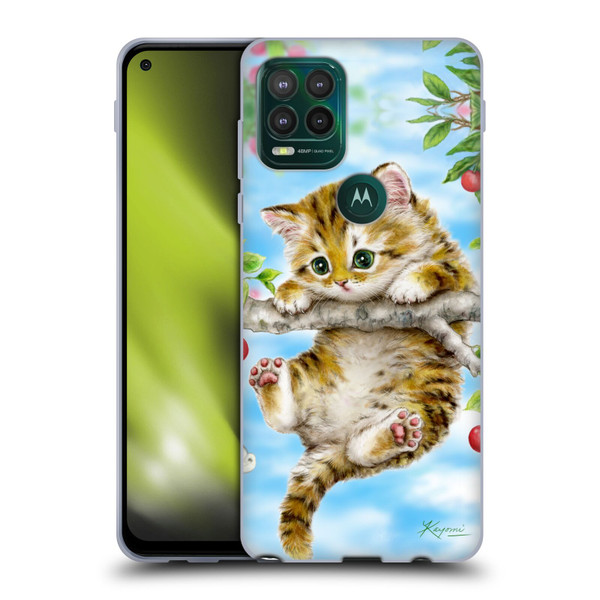 Kayomi Harai Animals And Fantasy Cherry Tree Kitten Soft Gel Case for Motorola Moto G Stylus 5G 2021