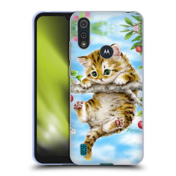 Kayomi Harai Animals And Fantasy Cherry Tree Kitten Soft Gel Case for Motorola Moto E6s (2020)