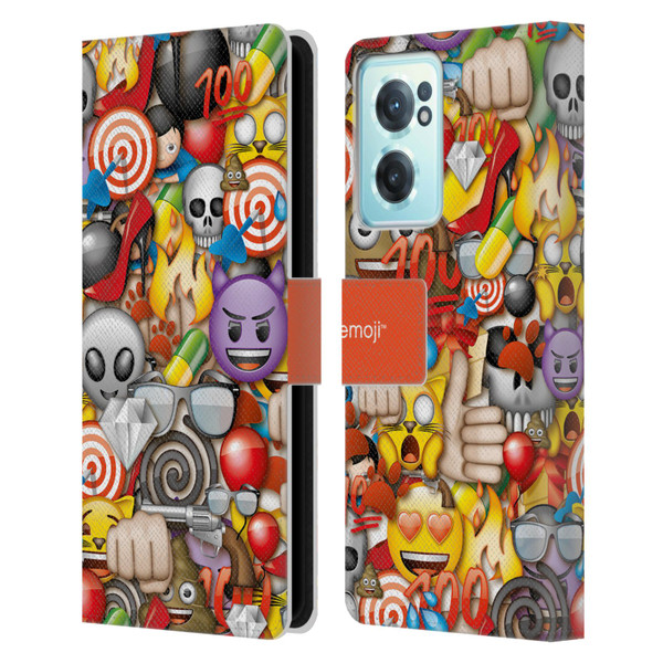 emoji® Full Patterns Assorted Leather Book Wallet Case Cover For OnePlus Nord CE 2 5G