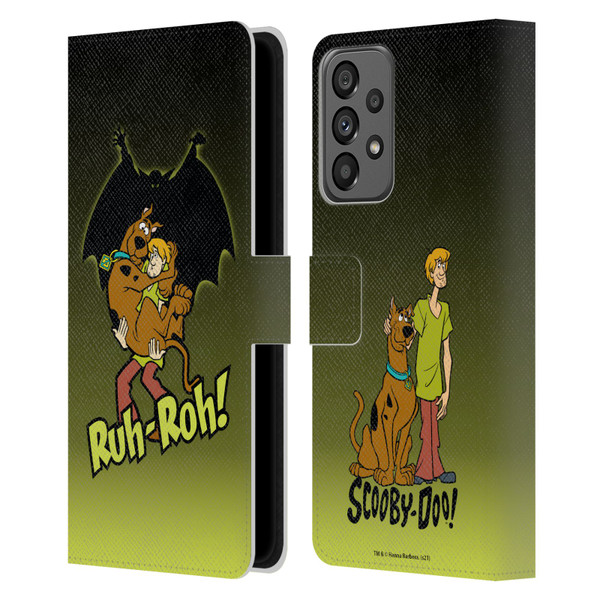 Scooby-Doo Mystery Inc. Ruh-Roh Leather Book Wallet Case Cover For Samsung Galaxy A73 5G (2022)