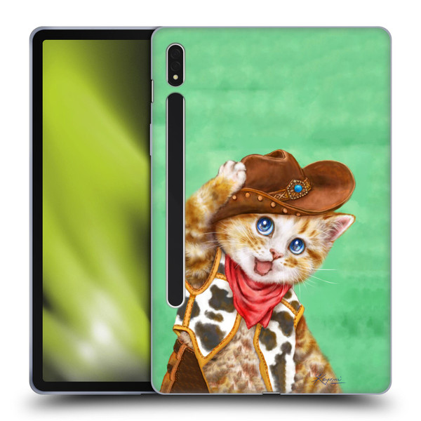 Kayomi Harai Animals And Fantasy Cowboy Kitten Soft Gel Case for Samsung Galaxy Tab S8