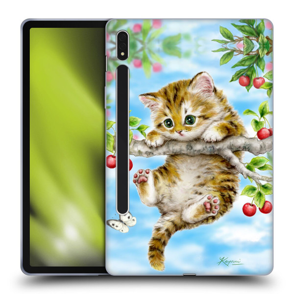 Kayomi Harai Animals And Fantasy Cherry Tree Kitten Soft Gel Case for Samsung Galaxy Tab S8