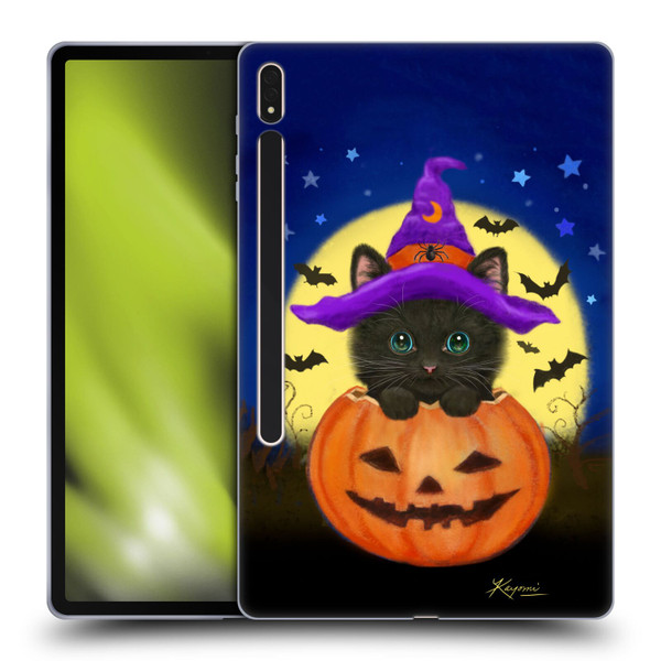 Kayomi Harai Animals And Fantasy Halloween With Cat Soft Gel Case for Samsung Galaxy Tab S8 Plus