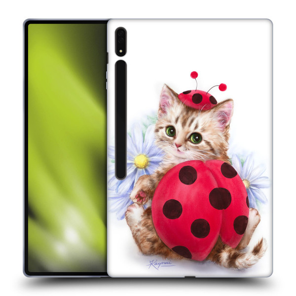 Kayomi Harai Animals And Fantasy Kitten Cat Lady Bug Soft Gel Case for Samsung Galaxy Tab S8 Ultra