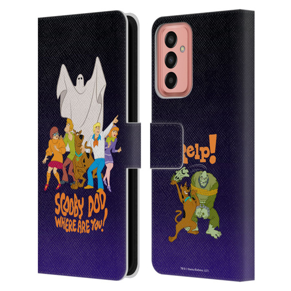 Scooby-Doo Mystery Inc. Where Are You? Leather Book Wallet Case Cover For Samsung Galaxy M13 (2022)