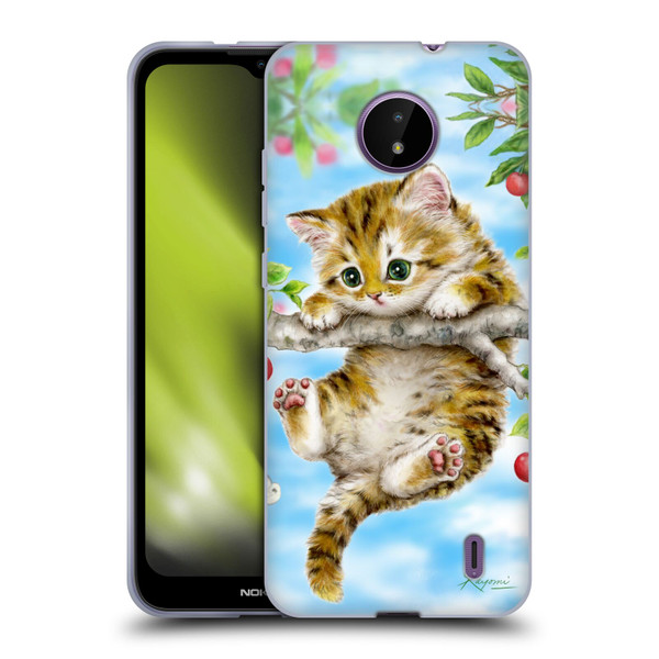 Kayomi Harai Animals And Fantasy Cherry Tree Kitten Soft Gel Case for Nokia C10 / C20