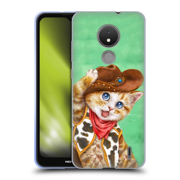 Kayomi Harai Animals And Fantasy Cowboy Kitten Soft Gel Case for Nokia C21