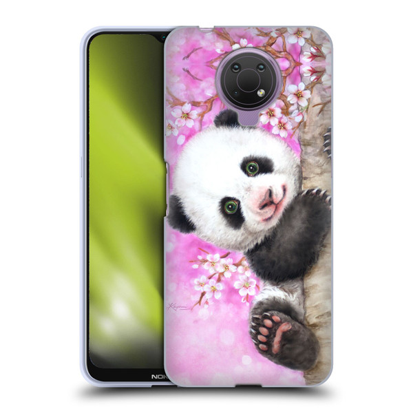 Kayomi Harai Animals And Fantasy Cherry Blossom Panda Soft Gel Case for Nokia G10