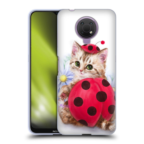 Kayomi Harai Animals And Fantasy Kitten Cat Lady Bug Soft Gel Case for Nokia G10