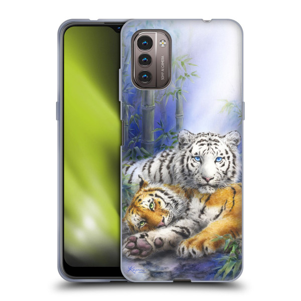 Kayomi Harai Animals And Fantasy Asian Tiger Couple Soft Gel Case for Nokia G11 / G21