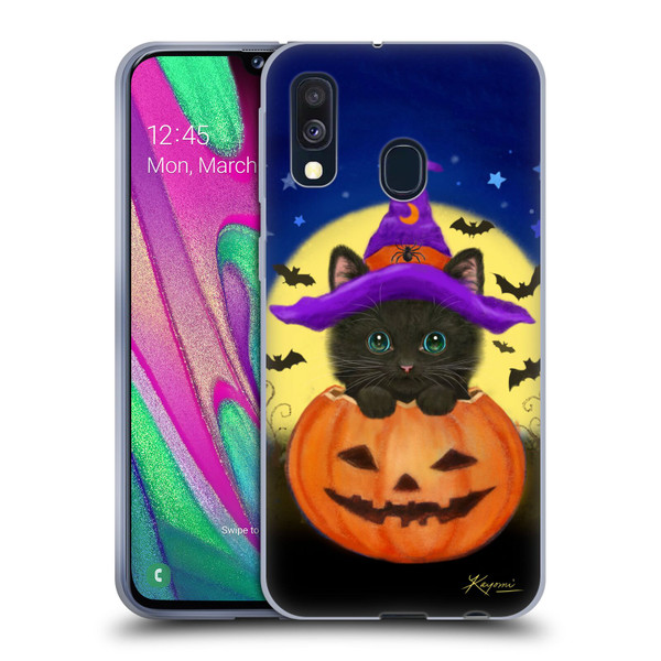 Kayomi Harai Animals And Fantasy Halloween With Cat Soft Gel Case for Samsung Galaxy A40 (2019)