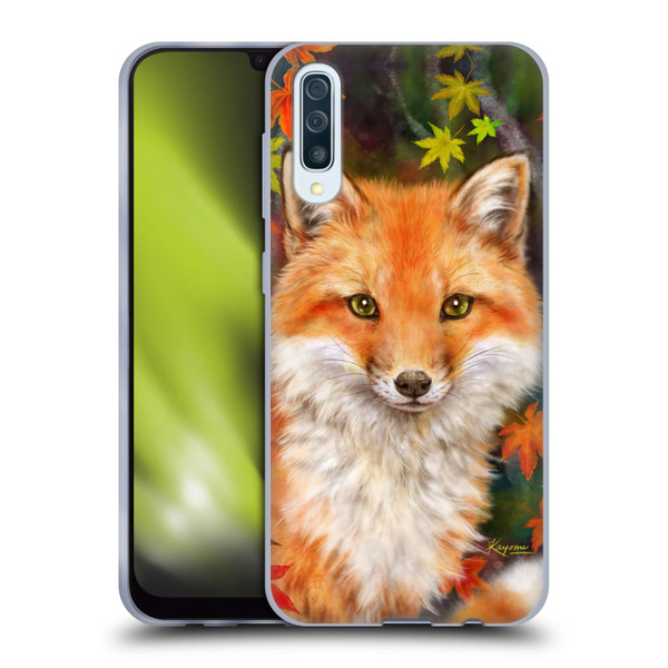 Kayomi Harai Animals And Fantasy Fox With Autumn Leaves Soft Gel Case for Samsung Galaxy A50/A30s (2019)