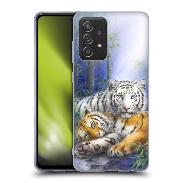 Kayomi Harai Animals And Fantasy Asian Tiger Couple Soft Gel Case for Samsung Galaxy A52 / A52s / 5G (2021)