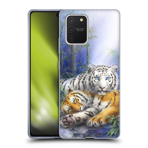 Kayomi Harai Animals And Fantasy Asian Tiger Couple Soft Gel Case for Samsung Galaxy S10 Lite