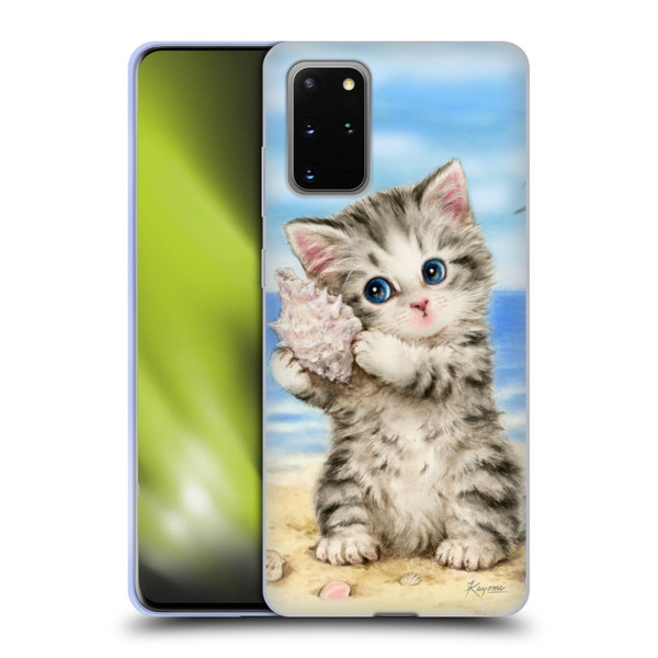 Kayomi Harai Animals And Fantasy Seashell Kitten At Beach Soft Gel Case for Samsung Galaxy S20+ / S20+ 5G